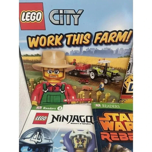 Lot Of 5 Books Lego Star Wars Incredibles Steps 1-3 DK Readers World Of Reading - Picture 2 of 7